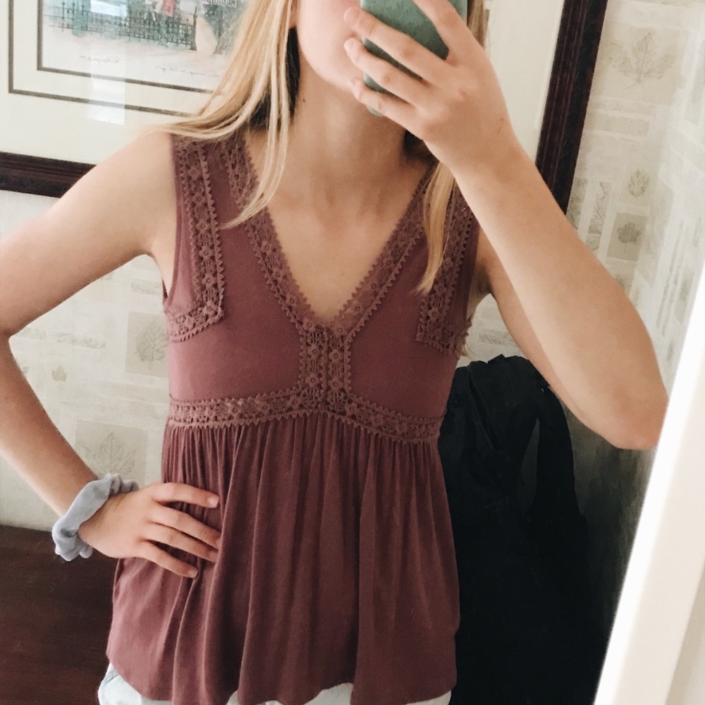 Dark pink tanktop